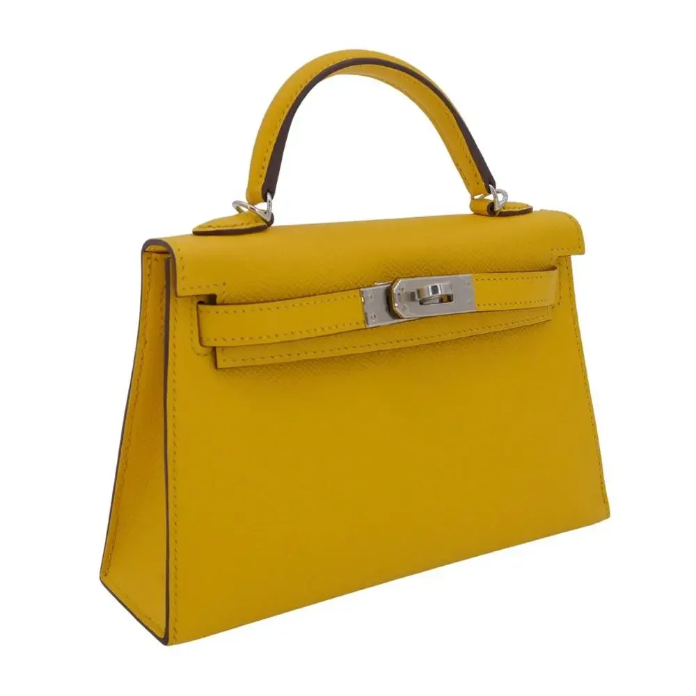Hermès Kelly Mini II Jaune De Naples Epsom Leather PHW - Picture 2 of 8